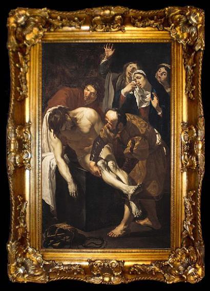 framed  Dirck van Baburen Descent from the cross or lamentation, ta009-2